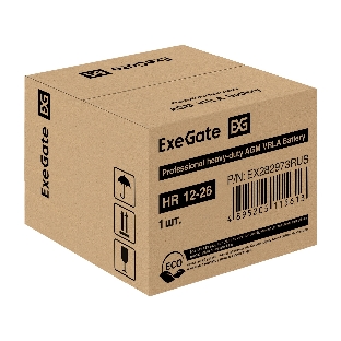Аккумуляторная батарея ExeGate HR 12-26 (12V 26Ah, болт М5)