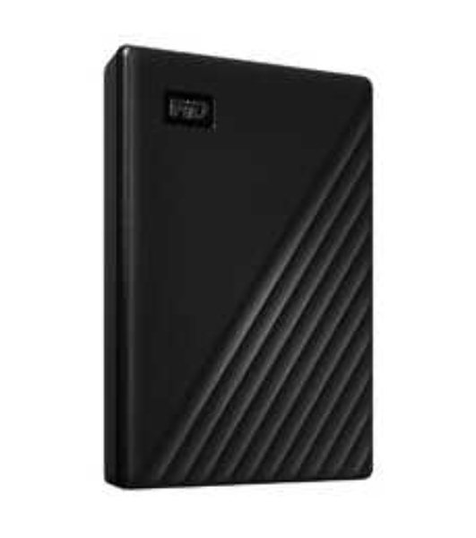 Внешний HDD 2.5' Western Digital My Passport, 2TB, USB 3.2 Gen 1 Type-A, 5400 rpm, черный