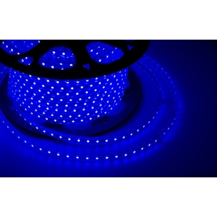 Лента светодиодная Neon-night 220 В, 10х7 мм, IP67, SMD 2835, 60 LED/m, цвет свечения синий, бухта 100 м