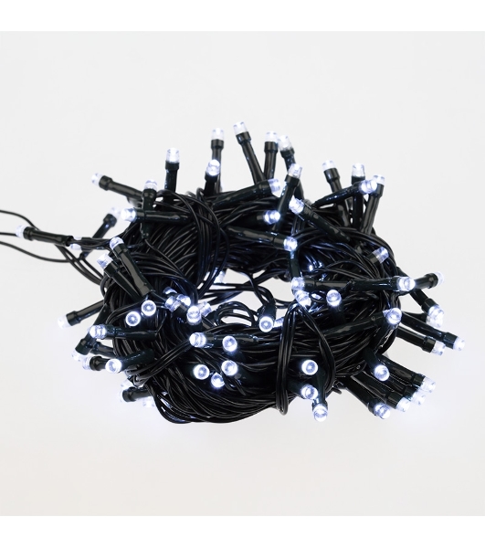 Гирлянда светодиодная Neon-night универсальная Уличная 100 LED белые 10 метров с контроллером