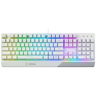 Клавиатура проводная MSI Vigor GK30 белый USB Multimedia for gamer LED (подставка для запястий)