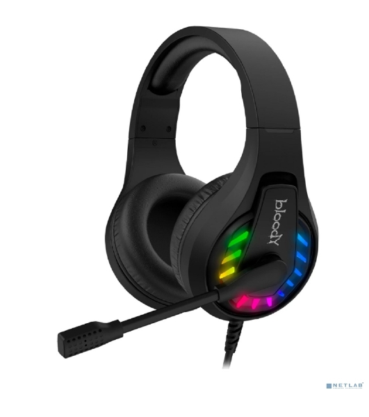 Гарнитура Bloody G230 чёрный, проводная, подсветка