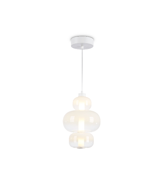 Подвесной светодиодный светильник Ambrella light LH11056 WH/FR белый/белый матовый 18W 3000K D230*350