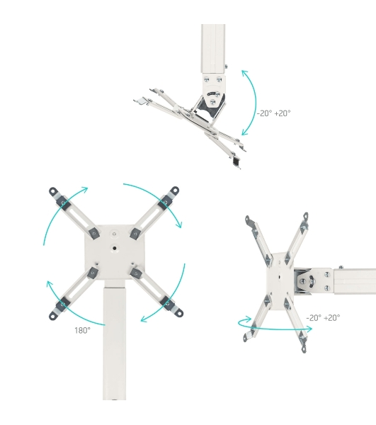Кронштейн ONKRON K5A для проектора потолочный, белый