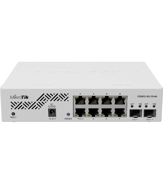 Коммутатор MikroTik CSS610-8G-2S+IN