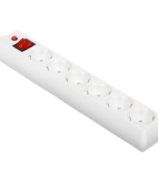 Сетевой фильтр Buro 600SH-16-3-W 3 м, 6 розеток, белый, коробка