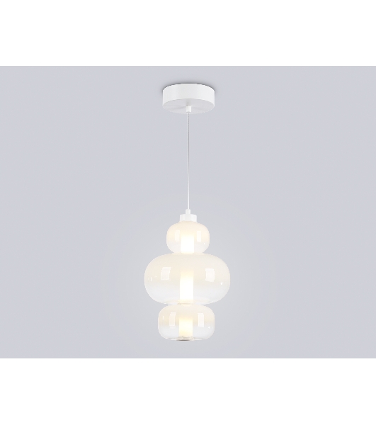 Подвесной светодиодный светильник Ambrella light LH11056 WH/FR белый/белый матовый 18W 3000K D230*350