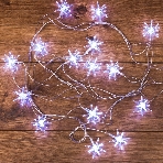 Гирлянда светодиодная Neon-night 'Снежинки' 20 LED белые 2,8 метра, фото 1