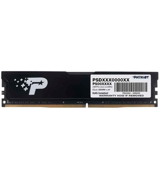 Оперативная память Patriot Signature, DDR4, 32GB (1x32 GB), 3200 MHz, CL22, DIMM