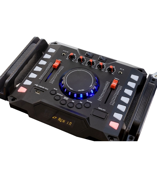 Минисистема SUPRA SMB-2150 черный 1200Вт FM USB BT SD (в комплекте: активн.+пассив.колонки)
