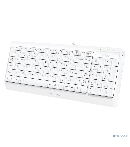 Комплект клавиатура+мышь A4Tech FStyler F1512 проводной, USB, 1200 DPI, белый