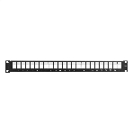Патч-панель модульная ExeGate EPPB-19-24-STP (19', STP, 24 port, наборная, экранированная, 1U, RoHS, с кабельным органайзером, Black, RTL), фото4