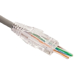 Коннектор LANMASTER RJ45 тип EZ, 8P8C, UTP, Cat.5e, универсальный, со вставкой, покрытие 50 микрон,100 шт., фото4
