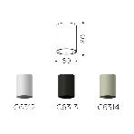Корпус светильника C6314 SGR серый песок D60*H80mm MR16 GU5.3, фото12