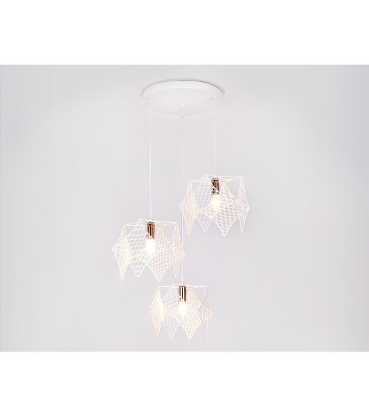Светильник Ambrella light TR8426/3 WH/GD белый/золото E14/3 max 40W D510*1000