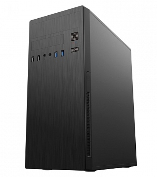Компьютерный корпус MidiTower Powerman DA812BK черный PM-500ATX-F 2хUSB 2.0+2хUSB 3.0 Audio ATX