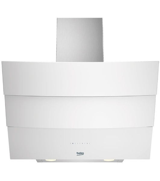 Вытяжка наклонная Beko HCA 62640 W белый, 60 см, 537 м³/ч, 48 дБ