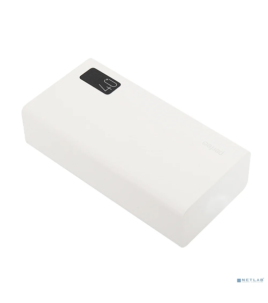 Портативный аккумулятор Perfeo Powerbank MOUNTAINS 40000 mAh/LED дисплей/PD + QC 3.0/Type-C/4 USB/Выход: 3A, max 22.5W White (PF_D0160)