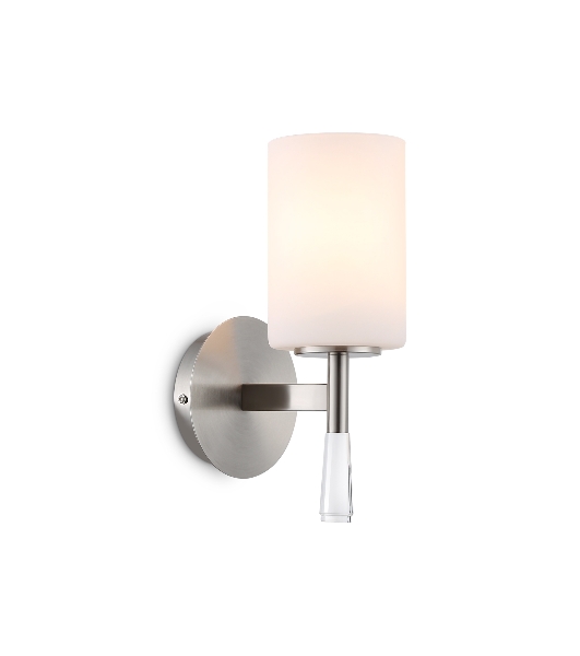 Настенный светильник Ambrella light LH56255 SN/FR никель/белый матовый E27 max 60W 160*120*280