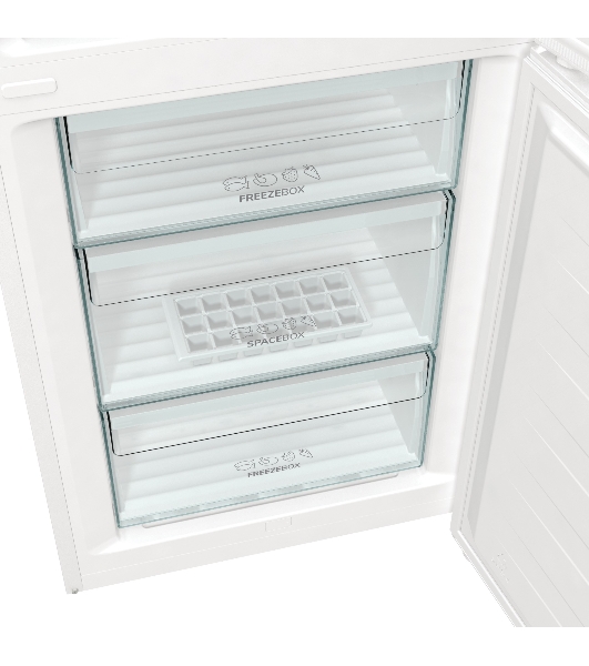 Холодильник Gorenje NRK6201EW4 белый двухкамерный 235/96 л морозилка снизу, No Frost