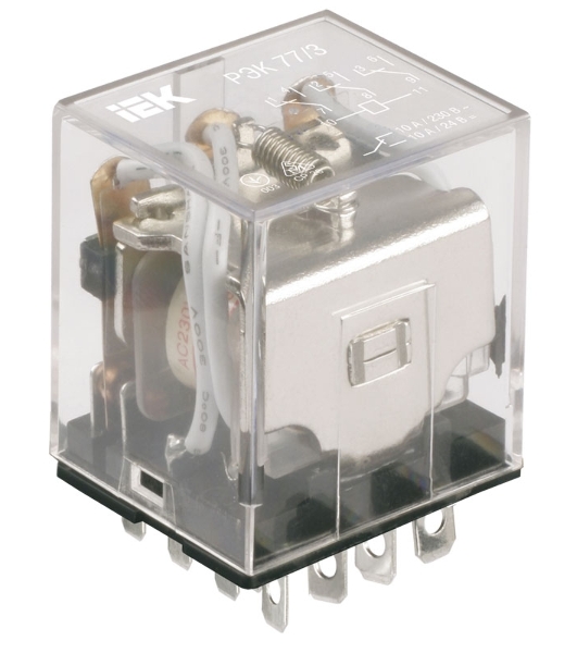 Реле РЭК 77-3 10А 220В АС IEK RRP10-3-10-220A