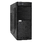 Компьютерный корпус Miditower ExeGate XP-330U-UNS500 (ATX, БП UNS500 с вент. 12см, 2хUSB/2хUSB 3.0, аудио, черный), фото 1