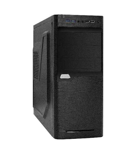 Компьютерный корпус Miditower ExeGate XP-330U-UNS500 (ATX, БП UNS500 с вент. 12см, 2хUSB/2хUSB 3.0, аудио, черный)