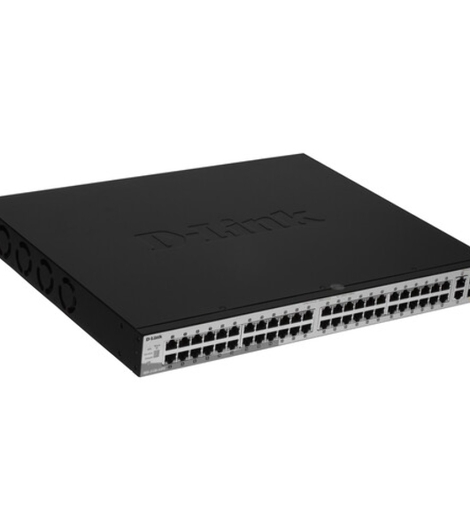 Коммутатор D-Link DGS-3130-54PS/B2A, 48×1 Гбит/с + 2×10 Гбит/с Base-T + 4×10 Гбит/с SFP+, управляемый