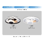 Светильник Ambrella light FL4802 WH/BK белый/черный 3000K-6400K 70W D500*95 (ПДУ ИК), фото 1