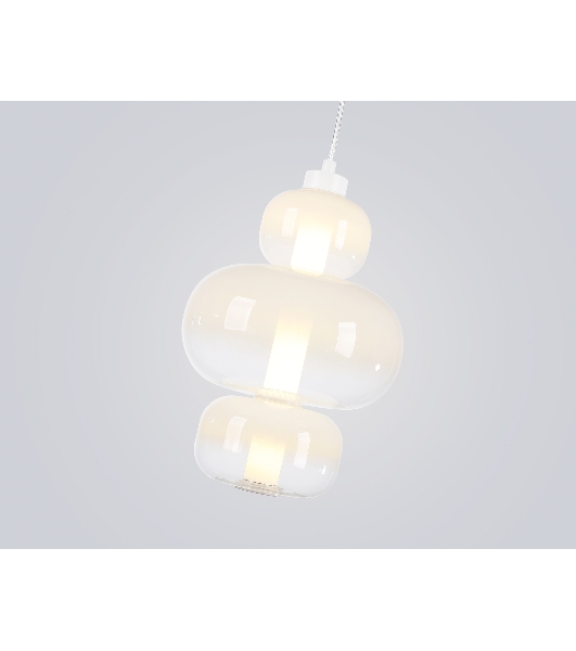 Подвесной светодиодный светильник Ambrella light LH11056 WH/FR белый/белый матовый 18W 3000K D230*350