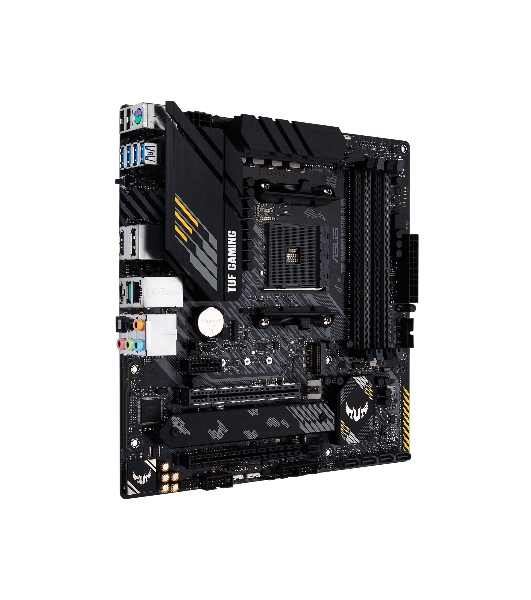 Материнская плата ASUS TUF GAMING B550M-PLUS, AM4, AMD B550, 4xDDR4, 4xSATA, 2xM.2, 1xPCIe 4.0 x16, 1xPCIe 3.0 x16, 1xPCIe x1, 1xHDMI, 1xDP, 1x 2.5Gb LAN, 4xUSB-A 3.2 Gen 1, 1xUSB-A 3.2 Gen 2, 2xUSB-A 2.0, 1xUSB-C 3.2 Gen 2, 5x3.5 мм, 7.1, mATX