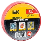 Изолента IEK UIZ-13-10-10M-K04 0,13х15 мм красная 10 метров, фото 1