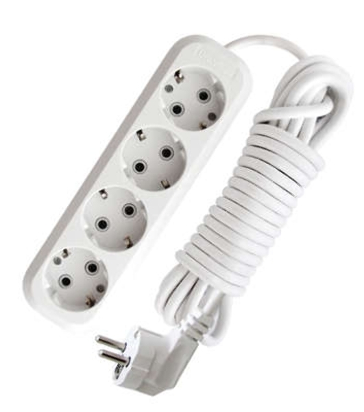 Удлинитель 4х3 м с заземл. 16А IP20 Е-304 АБС-пл. ПВС 3х1 UNIVersal 9631981