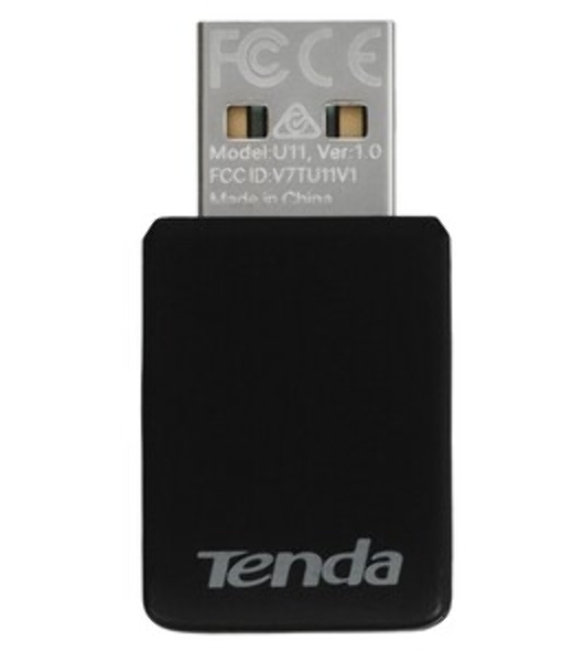 Двухдиапазонный Wi-Fi адаптер Tenda U11 Pro 2,4/5 ГГц, до 900 Мбит/с, передатчик 20 dBm, подключение USB 2.0, 1х6dBi