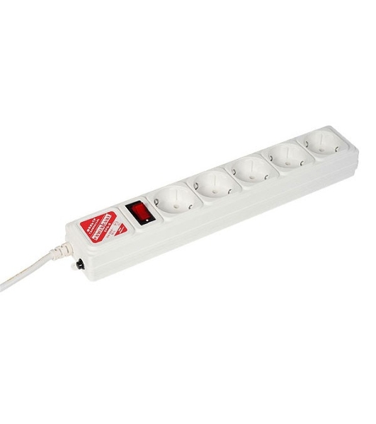 Сетевой фильтр Powercube SPG-B-10-WHITE 3 м, 5 розеток, белый, коробка