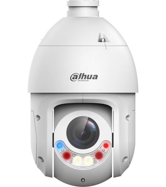 Уличная купольная PTZ IP-видеокамера Dahua DH-SD4E225Gb-HNR-A-PV1 TiOC с активным сдерживанием и ИИ 2Мп, 1/2.8” CMOS, моторизованный объектив 4.8~120мм (25x), видеоаналитика, ИК 100м, LED 50м, IP66