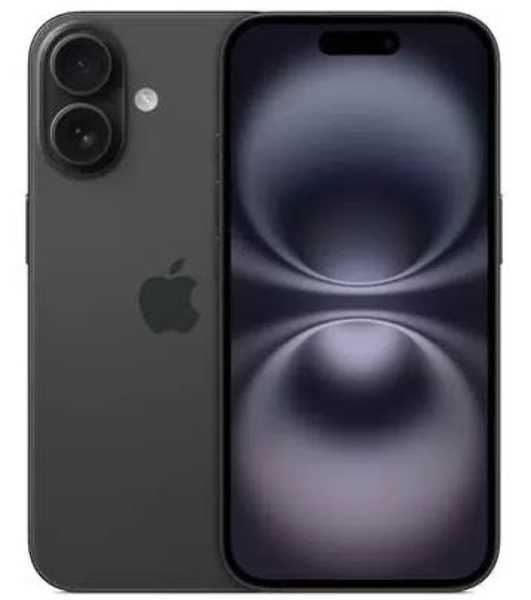 Смартфон Apple iPhone 16, 8/256Gb, черный