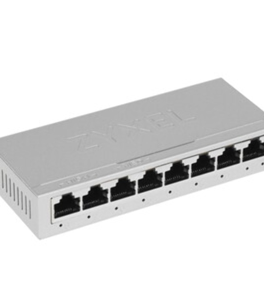 Коммутатор Zyxel GS-108B v5, 8 портов 1000 Мбит/с, настольный, металлический корпус