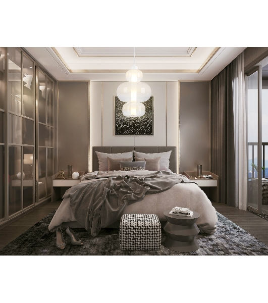 Подвесной светодиодный светильник Ambrella light LH11056 WH/FR белый/белый матовый 18W 3000K D230*350