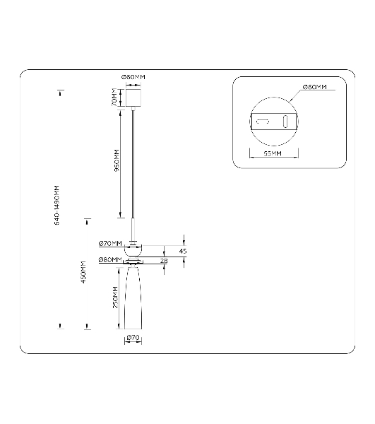 Светильник Ambrella light LH75365 GD/WH золото/белый G9 max 28W D70*1490