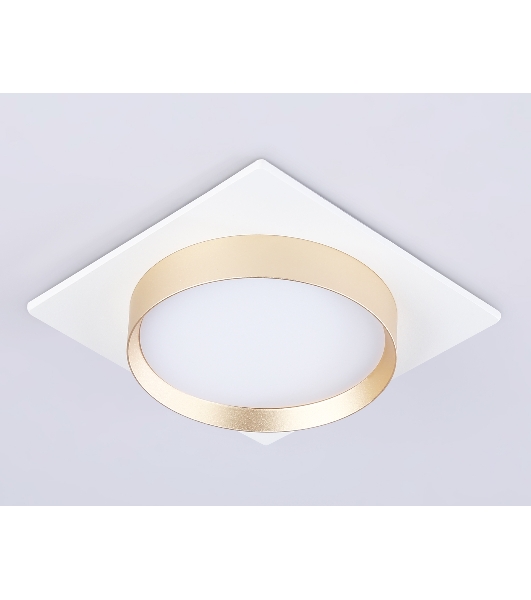 Светильник Ambrella light TN5230 WH/GD белый/золото GX53 max 12W 110*110*35