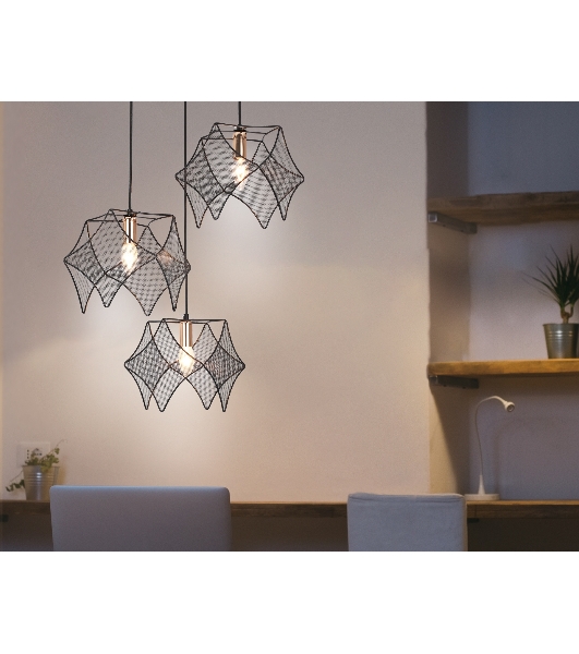 Светильник Ambrella light TR8427/3 BK/GD черный/золото E14/3 max 40W D510*1000