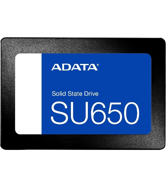 Накопитель SSD ADATA Ultimate SU650, 2000 Gb, SATA, 2.5', R/W 520/450, без радиатора