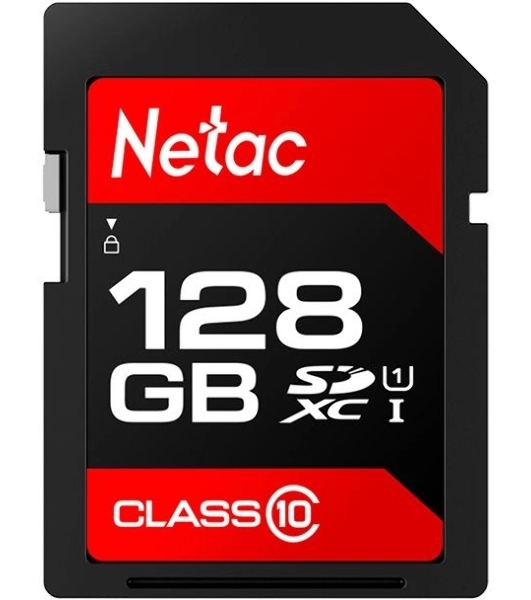 Флеш карта Netac P600 SDHC 128Gb U1/C10 up to 80Mb/s, retail pack