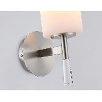 Настенный светильник Ambrella light LH56255 SN/FR никель/белый матовый E27 max 60W 160*120*280, фото5