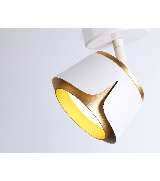 Светильник Ambrella light TN71224 WH/GD белый/золото GX53 D100*147