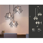 Светильник Ambrella light TR8427/3 BK/GD черный/золото E14/3 max 40W D510*1000, фото4