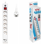 Сетевой фильтр Buro BU-SP1.8 USB 2A-W 1.8 м, 6 розеток, белый, коробка, фото6