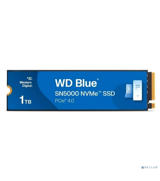 Накопитель SSD Western Digital WD Blue SN5000, 1Tb, PCIe 4.0 x4, M.2 2280, NVMe, R/W 5150/4900