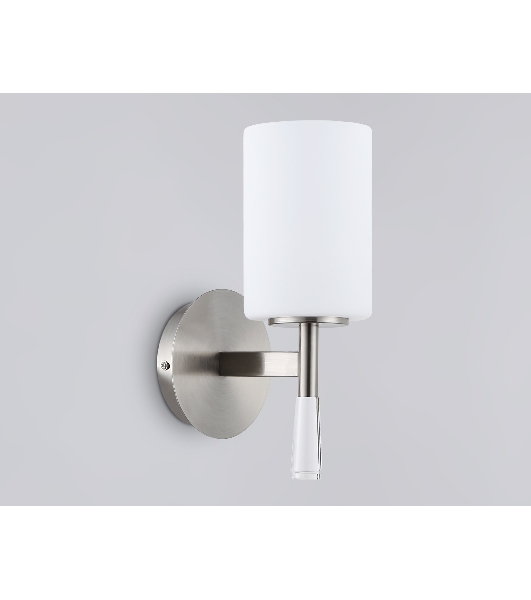 Настенный светильник Ambrella light LH56255 SN/FR никель/белый матовый E27 max 60W 160*120*280